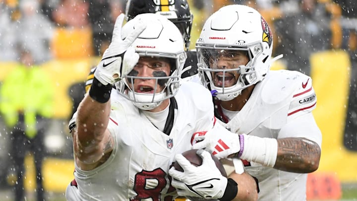 Dec 3, 2023; Pittsburgh, Pennsylvania, USA;  Arizona Cardinals  tight end Trey McBride (85)