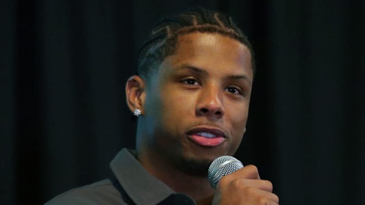 Clubhouse Live with Green Bay Packers rookie wide receiver Matthew Golden in the Fox Club at Fox Cities Stadium in Grand Chute on Monday, Dec. 8.