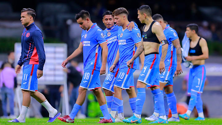 Jugadores de Cruz Azul después del partido ante Pachuca. Jugadores de Cruz Azul después del partido ante Pachuca.