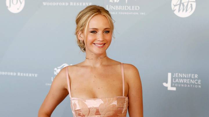 Jennifer Lawrence walks the 'orange carpet' at the 3rd annual Awards in the Arts Ceremony at Churchill Downs in Louisville, Kentucky Jennifer Lawrence walks the 'orange carpet' at the 3rd annual Awards in the Arts Ceremony at Churchill Downs in Louisville, Kentucky
