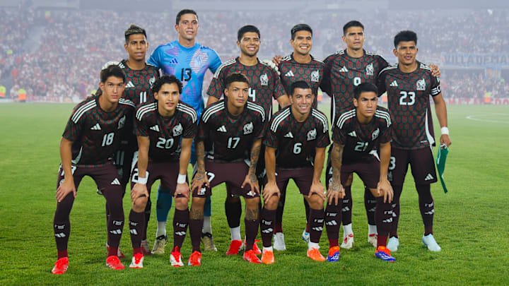 El once titular que presentó México en el Monumental El once titular que presentó México en el Monumental
