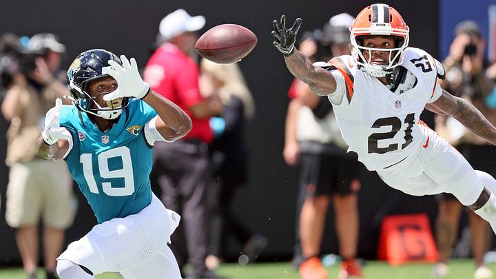 Josh Cameron snagged his first NFL touchdown on Sunday. Josh Cameron snagged his first NFL touchdown on Sunday.