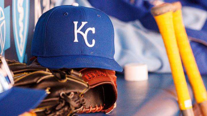 Apr 4, 2026; Kansas City, Missouri, USA; Kansas City Royals hat sits in the dugout during the sixth inning against the Milwaukee Brewers at Kauffman Stadium. Mandatory Credit: William Purnell-Imagn Images Apr 4, 2026; Kansas City, Missouri, USA; Kansas City Royals hat sits in the dugout during the sixth inning against the Milwaukee Brewers at Kauffman Stadium. Mandatory Credit: William Purnell-Imagn Images