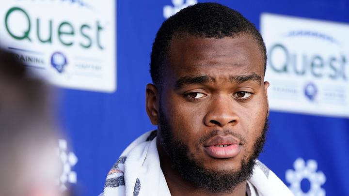 New York Giants - offensive tackle Evan Neal New York Giants - offensive tackle Evan Neal