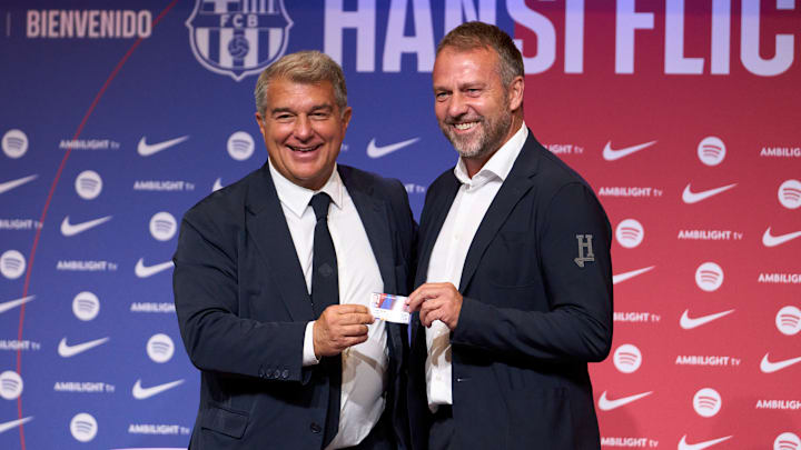 Joan Laporta y Hansi Flick, FC Barcelona