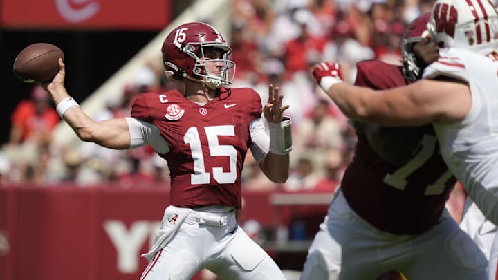 Alabama and quarterback Ty Simpson are underdogs in Week 5. 