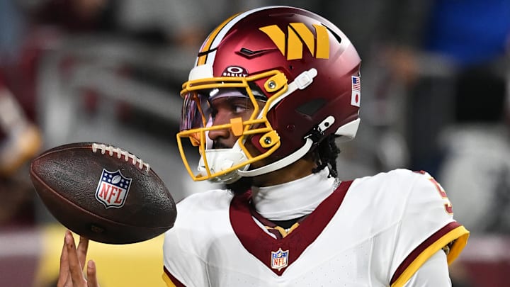 Washington Commanders quarterback Jayden Daniels