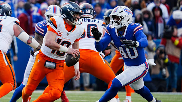 Von Miller flushes Bo Nix out of the pocket. The veteran edge rusher is among those the Bears could consider to bulk up their pass rush. Von Miller flushes Bo Nix out of the pocket. The veteran edge rusher is among those the Bears could consider to bulk up their pass rush.
