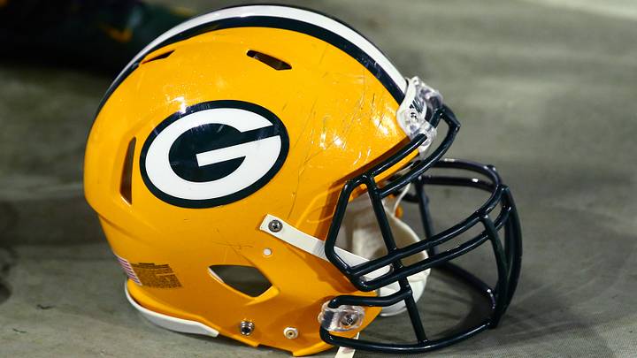 Green Bay Packers helmet; Mark J. Rebilas-USA TODAY Sports