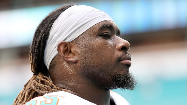 Miami Dolphins center Aaron Brewer Miami Dolphins center Aaron Brewer