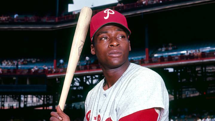 Unknown date and unknown location; USA, FILE PHOTO; Philadelphia Phillies infielder Dick Allen poses for a portrait. Mandatory Credit: Malcolm Emmons-USA TODAY Network. Unknown date and unknown location; USA, FILE PHOTO; Philadelphia Phillies infielder Dick Allen poses for a portrait. Mandatory Credit: Malcolm Emmons-USA TODAY Network.