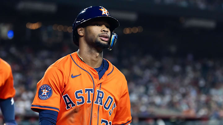 Houston Astros shortstop Brice Matthews against the Arizona Diamondbacks at Chase Field. Houston Astros shortstop Brice Matthews against the Arizona Diamondbacks at Chase Field.