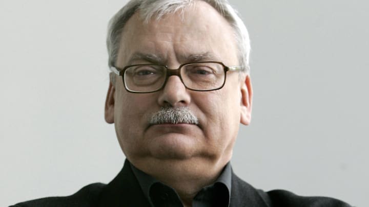 Polish writer Andrzej Sapkowski poses on
