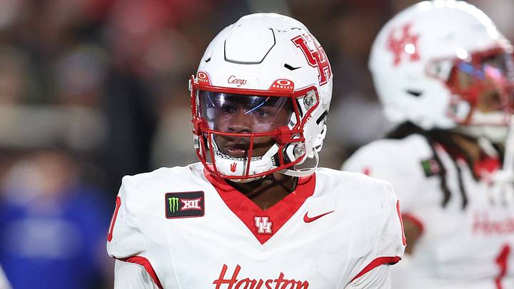 Sep 18, 2026; Lubbock, Texas, USA; Houston Cougars defensive back Javion White (0) looks to the sidelines in the second half of the game against the Texas Tech Red Raiders at Galaxy Stadium. Mandatory Credit: Michael C. Johnson-Imagn Images Sep 18, 2026; Lubbock, Texas, USA; Houston Cougars defensive back Javion White (0) looks to the sidelines in the second half of the game against the Texas Tech Red Raiders at Galaxy Stadium. Mandatory Credit: Michael C. Johnson-Imagn Images