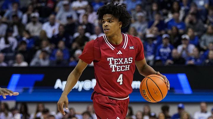 Mar 7, 2026; Provo, Utah, USA; Texas Tech Red Raiders guard Christian Anderson (4) dribbles the ball during the second half against the BYU Cougars at Marriott Center. Mandatory Credit: Aaron Baker-Imagn Images Mar 7, 2026; Provo, Utah, USA; Texas Tech Red Raiders guard Christian Anderson (4) dribbles the ball during the second half against the BYU Cougars at Marriott Center. Mandatory Credit: Aaron Baker-Imagn Images