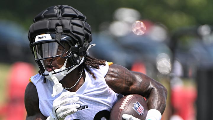 Kaleb Johnson RB Pittsburgh Steelers. Mandatory Credit: Barry Reeger-Imagn Images