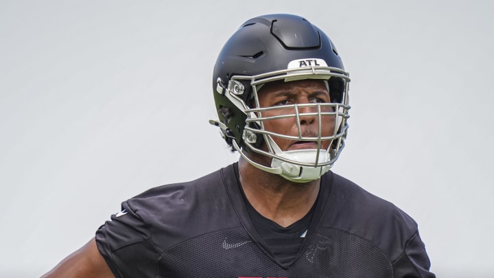 Atlanta Falcons offensive lineman Matthew Bergeron