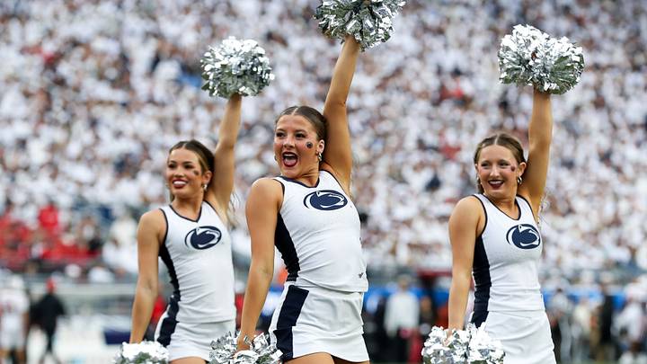 Members of the Penn State Lionettes dance team performs during the first quarter against the Wisconsin Badgers at West Shore Home Field at Beaver Stadium. Members of the Penn State Lionettes dance team performs during the first quarter against the Wisconsin Badgers at West Shore Home Field at Beaver Stadium.