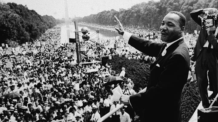 Martin Luther King at the March on Washington.