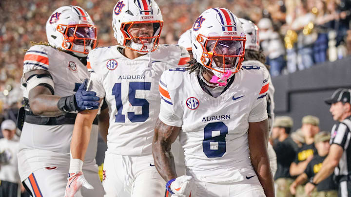 Former Auburn wide receiver Cam Coleman (8) transferred to the Texas Longhorns, but one SEC GM revealed he gave the wideout a blank check. Former Auburn wide receiver Cam Coleman (8) transferred to the Texas Longhorns, but one SEC GM revealed he gave the wideout a blank check.