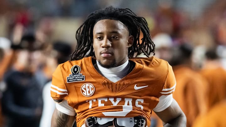 Texas Longhorns defensive back Jaylon Guilbeau against the Clemson Tigers during the CFP National playoff first round at Darrell K Royal-Texas Memorial Stadium. 