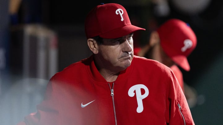 May 15, 2024; Philadelphia, Pennsylvania, USA; Philadelphia Phillies manager Rob Thomson