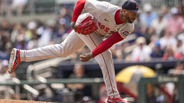Boston Red Sox relief pitcher Aroldis Chapman (44) Mandatory Credit: Dale Zanine-Imagn Images