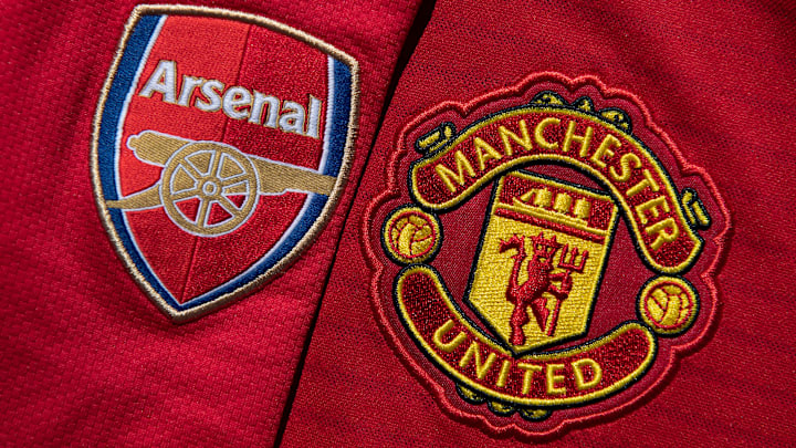 Manchester United and Arsenal Club Crests