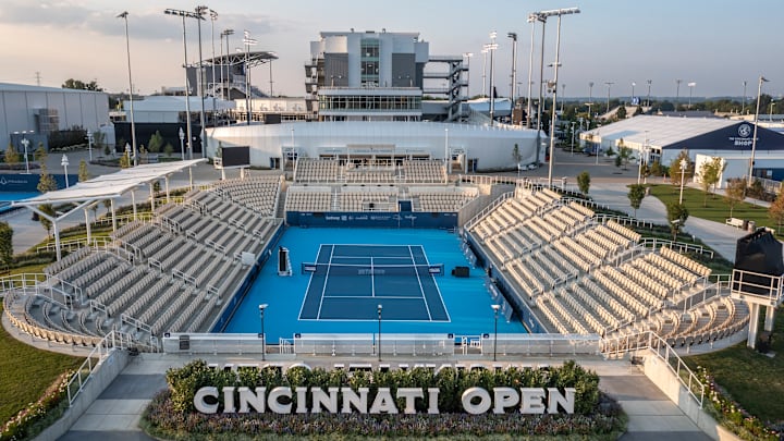 The newly renovated Champions Court at the Cincinnati Open.