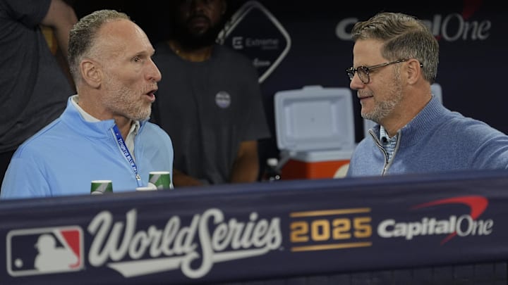 Toronto Blue Jays President and CEO Mark Shapiro and Executive Vice President, Baseball Operations and General Manager Ross Atkins