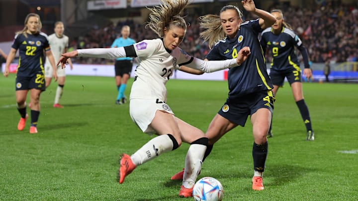 Jule Brand für die DFB-Frauen im Einsatz