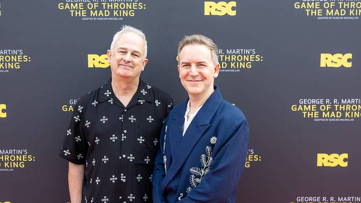 Dominic Cooke, Duncan Macmillan at the world premiere of Game of Thrones: The Mad King, Saturday 8 August 2026, Royal Shakespeare Theatre Dominic Cooke, Duncan Macmillan at the world premiere of Game of Thrones: The Mad King, Saturday 8 August 2026, Royal Shakespeare Theatre
