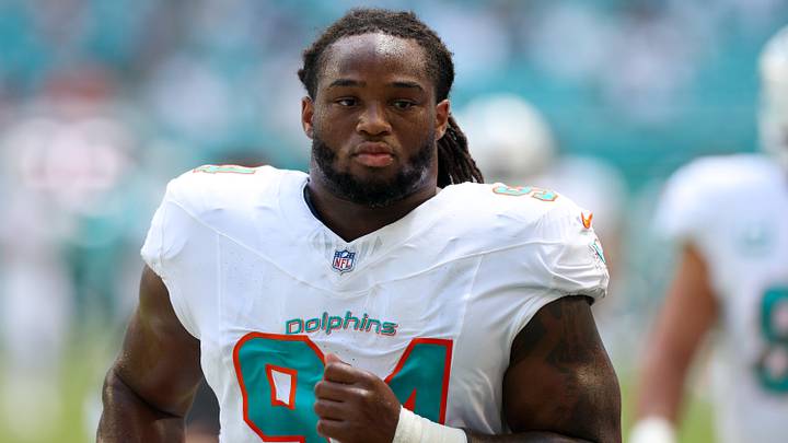 Miami Dolphins defensive tackle Jordan Phillips looks on before a game against the New England Patriots at Hard Rock Stadium in 2025. Miami Dolphins defensive tackle Jordan Phillips looks on before a game against the New England Patriots at Hard Rock Stadium in 2025.