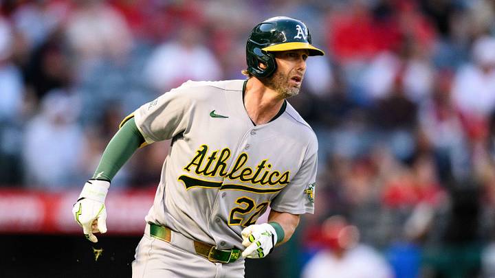 May 21, 2026; Anaheim, California, USA; Athletics second baseman Jeff McNeil (22) runs during the fifth inning against the Los Angeles Angels at Angel Stadium. Mandatory Credit: William Liang-Imagn Images May 21, 2026; Anaheim, California, USA; Athletics second baseman Jeff McNeil (22) runs during the fifth inning against the Los Angeles Angels at Angel Stadium. Mandatory Credit: William Liang-Imagn Images