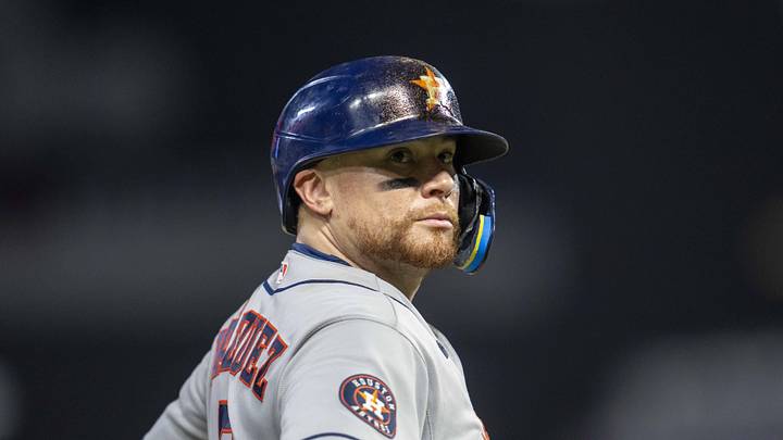 Houston Astros catcher Christian Vazquez. Houston Astros catcher Christian Vazquez.