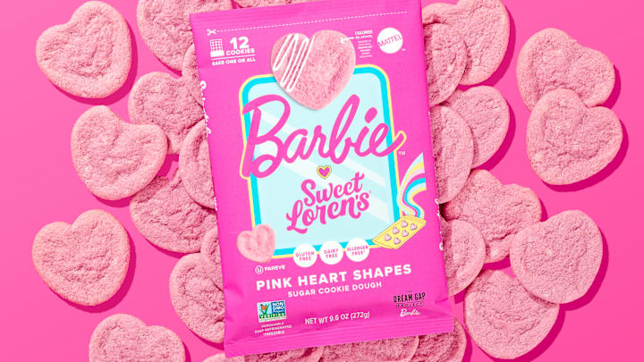 Barbie Pink Heart Shape Cookies
