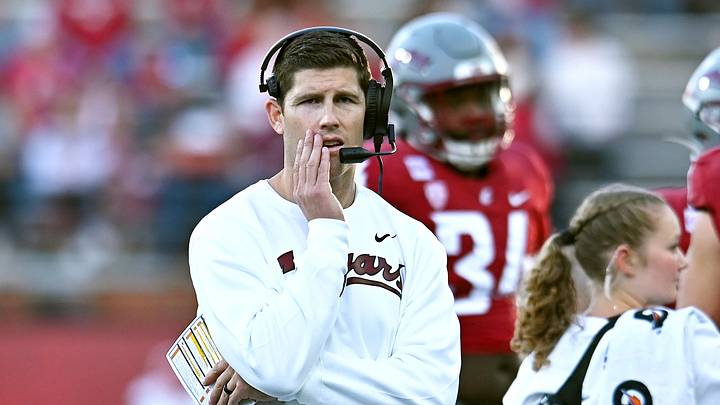 Washington State Cougars head coach Kirby Moore.