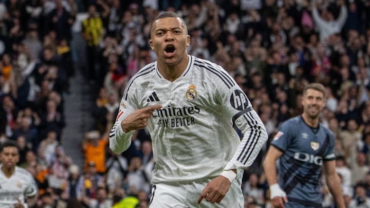 Kylian Mbappé leads Real Madrid in scoring with 33 goals this season.