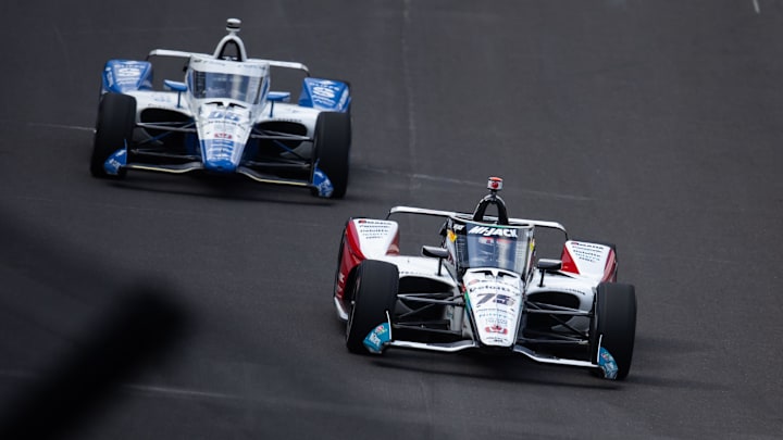 Takuma Sato, Rahal Letterman Lanigan Racing, Helio Castroneves, Meyer Shank Racing, Indy 500, Indianapolis Motor Speedway, IndyCar