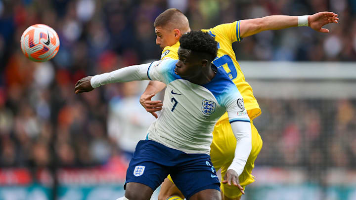 A Inglaterra tem um retrospecto favorável contra a Ucrânia