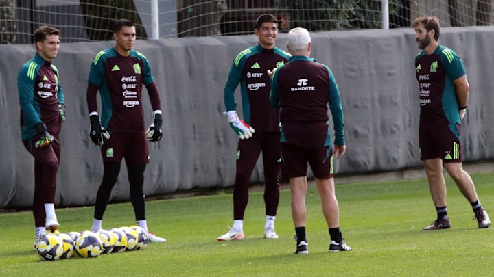 Mexican National Soccer Team Training In Mexico City