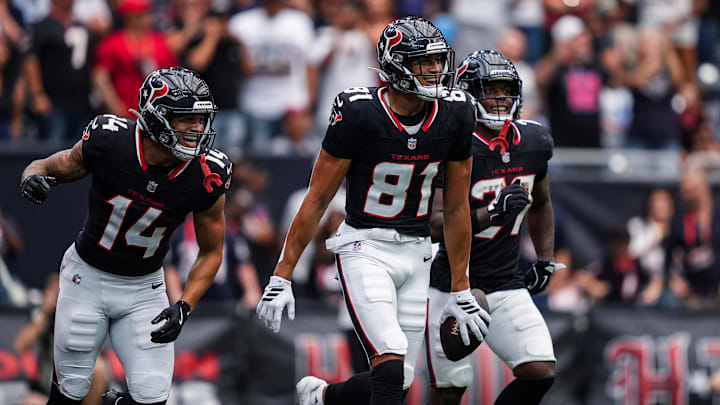 With Nico Collins' status for Sunday's game in question, the Houston Texans will need rookies Jayden Higgins and Jaylin Noel to step up With Nico Collins' status for Sunday's game in question, the Houston Texans will need rookies Jayden Higgins and Jaylin Noel to step up