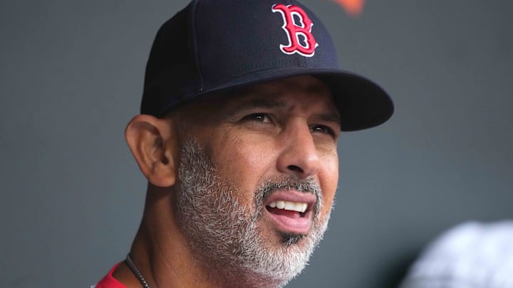 Boston Red Sox manager Alex Cora before a game against the Baltimore Orioles at Oriole Park at Camden Yards.