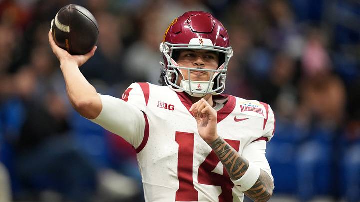 USC QB Jayden Maiava could lead the Trojans to their first-ever CFP appearance in 2026. (Kirby Lee-Imagn Images) USC QB Jayden Maiava could lead the Trojans to their first-ever CFP appearance in 2026. (Kirby Lee-Imagn Images)