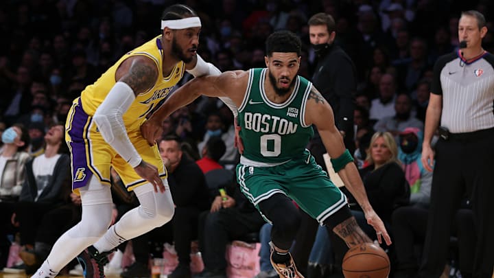 Jayson Tatum anotó 34 puntos ante los Lakers 