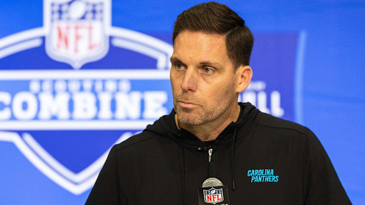 Carolina Panthers President of Football Operations/General Manager Dan Morgan. Carolina Panthers President of Football Operations/General Manager Dan Morgan.