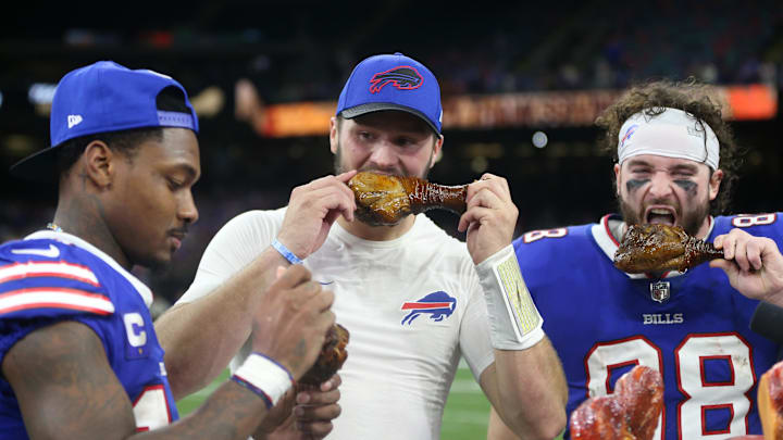 Josh Allen, Stefon Diggs, Dawson Knox, Buffalo Bills