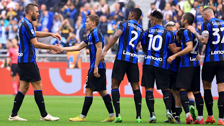 Inter esulta dopo un gol