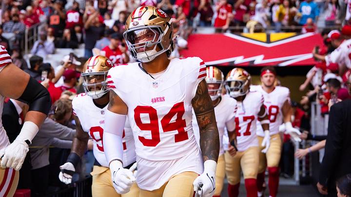 Yetur Gross-Matos of the 49ers is among players who could fit needs the Bears have for a backup edge. Yetur Gross-Matos of the 49ers is among players who could fit needs the Bears have for a backup edge.