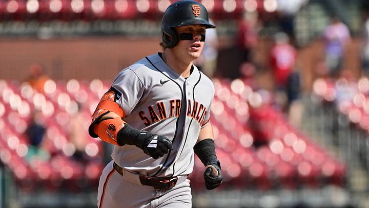 San Francisco Giants center fielder Drew Gilbert (0) rounds second base after hitting a two-run home run. Credit: Tim Vizer-Imagn Images San Francisco Giants center fielder Drew Gilbert (0) rounds second base after hitting a two-run home run. Credit: Tim Vizer-Imagn Images
